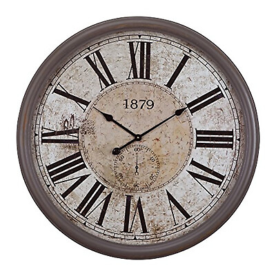 #ad Yosemite Home Rustic Taupe 32quot;D Wall Clock $99.67