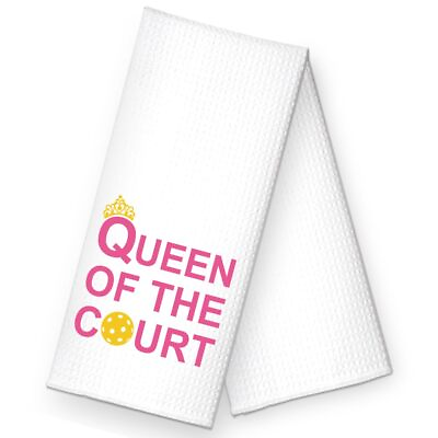 #ad #ad Queen of The Court Funny Kitchen Towels Funny Kitchen Stuff for Women Birth... $19.47