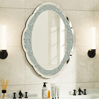 #ad #ad Wisfor Diamond Mirror Cloud Shape Wall Vanity Mirror Decor for Bathroom Bedroom $139.90
