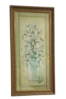 #ad Wall Art Vintage Home Decor Shabby Chic Framed Floral Living Room Office $79.50