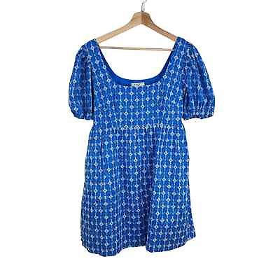 #ad Rhode X Target Blue Eyelet Babydoll Dress S Cottagecore Feminine Flirty $24.99