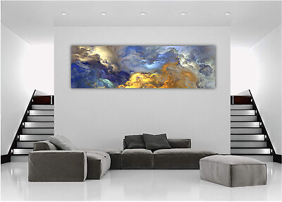 #ad #ad Abstract Cloud Canvas Painting Wall Art Home Decor Print Unframed 24quot; x 72quot; $26.95