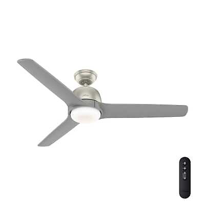 #ad Hunter 54quot; Norden Ceiling Fan with LED Light and Remote Modern Propeller Blades $449.99