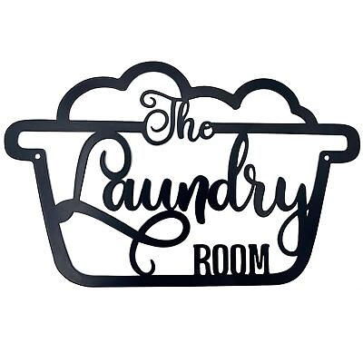 #ad Laundry Room Sign Wall Decor Metal Laundry Room Sign Wall Art Decoration Rust... $18.95