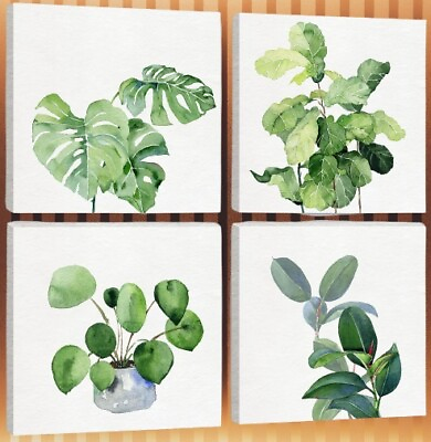 #ad Kk·Color Botanical Prints Wall Art for Living RoomCanvasRiginal Designed Green $45.23