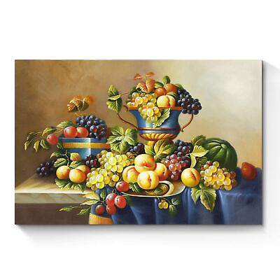 #ad Fruit Artwork Vintage Wall Art Kitchen Fresh Fruits and Vegetable Picture Col... $60.53