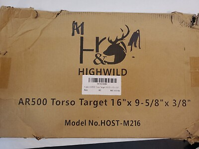 #ad Highwild AR500 Steel Target for Shooting 3 8quot; Thick Gong Silhouette Metal Target $55.99