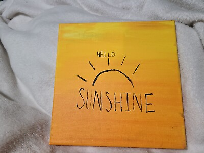 #ad Sunshine Canvas Painting sunroom decor kitchen decor wall art happy wall art $40.00