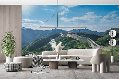 #ad 3D The Great Wall Tree Bluesky Self adhesive Removeable Wallpaper Wall Mural1 $224.99