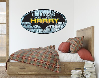 #ad Wall Decal Super Hero Stickers Kids Art Décor Mural Bedroom Custom Name W 02 $60.99