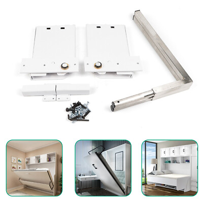 #ad Murphy Wall Bed Hardware Kit Springs Mechanism White Double Queen Size Vertical $75.60