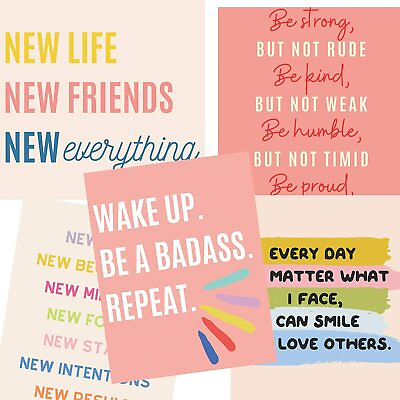#ad #ad Darling Quote Cute quotes wall decor SET OF 5 8x10 Cute dorm decor for girls $7.99