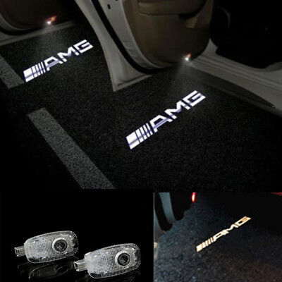 #ad 2x AMG Shadow Light Door Courtesy LED Projector Ghost Laser for Mercedes S W221 $19.95