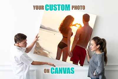 #ad Custom Canvas Print Personalized Photo Picture to Canvas ULTRA HD Print Wall Art $61.17