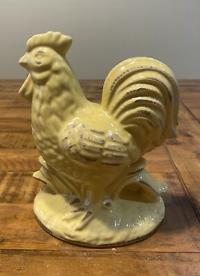 #ad Country Rooster Chicken Ceramic Farm Decorative Figurine. Mint Condition $25.49