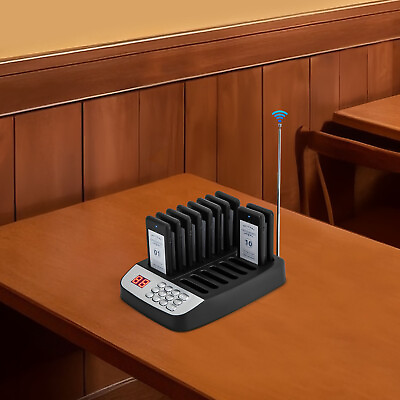 #ad Restaurant Coasters 10 Pagers Wireless Calling System for Food Truck Clinic Club $57.00