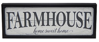 #ad Home Sweet Home Kitchen Farmhouse Sign Shelf Sitter Rustic Wall Art Decor Print $15.99
