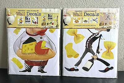 #ad Wall Decals Kiss The Cook Pasta Salad Fresh Delicious Food Cooking Sticker $12.00