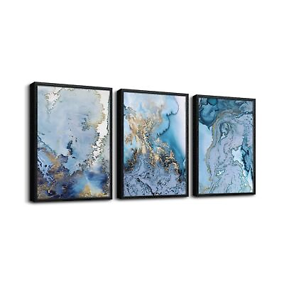 #ad Black Framed Wall Art For Living Room Large Wall Decor For Office Bedroom Wal... $142.55