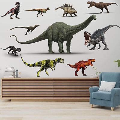 #ad Dinosaur Wall Decals Large Size Vinyl Self Adhesive Dinosaur Wall Decals Safe Wa $17.84