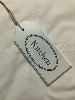 #ad Hanging White Kitchen Decor Sign Shabby Chic Farm style Distressed GLOBAL $12.95