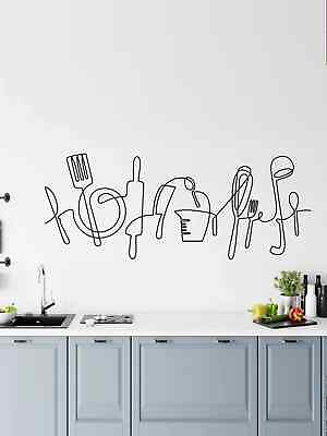 #ad Kitchenware Kitchen Decor Wall Sticker Creative Decor Wall Art Adhesive Wall $10.64