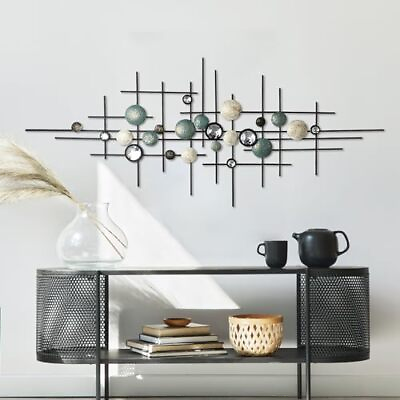 #ad Large Modern Metal Wall ArtHome Metal Wall DecorWall Sculptures 37*13inch $99.23