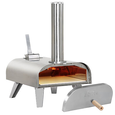 Big Horn Outdoors Portable Pizza Oven Pellet Grill Wood BBQ Smoker Food Grade SS $149.00