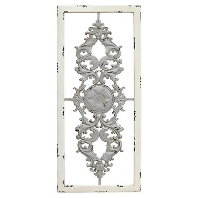 #ad Stratton Home Rustic Metal And Wood Wall Decor With Grey Finish S09573 $53.87