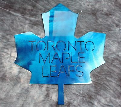 #ad Toronto Maple Leaf#x27;s Metal Wall Art Metallic Blue 16 1 2quot; x 16 1 2quot; $42.98