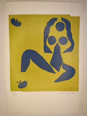 #ad COA Henri Matisse Painting Print Poster Wall Art Signed amp; Numbered $74.95