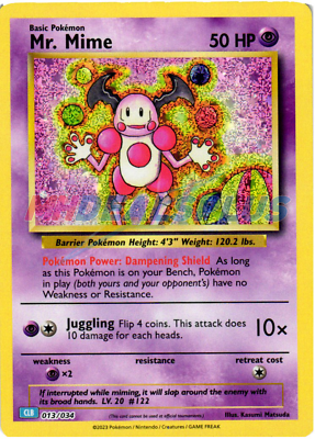 #ad NM Pokemon Mr. Mime Promo Card Holo 013 CLB Classic Collection $2.95