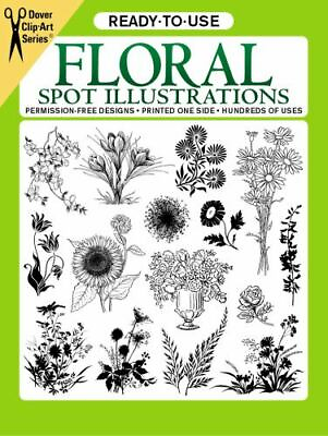 #ad #ad Ready to Use Floral Spot Illustrations Dover Clip Art Ready to Use GOOD $4.45