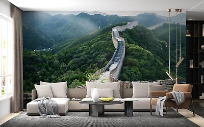 #ad 3D The Great Wall Tree Mountain Self adhesive Removeable Wallpaper Wall Mural1 $249.99