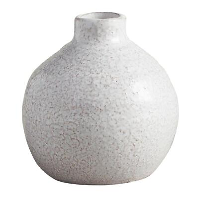 #ad Bud Off White Large Ceramic Vase 3.7 inch H for Home Decor Living Room $23.88