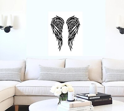 #ad Angel wings wall decal 20#x27;x25#x27; inch. Home decor. Wall decal $20.00