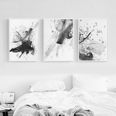 #ad Watercolor Realistic Abstract Canvas Poster Wall Art Print Modern Home Decor $18.89