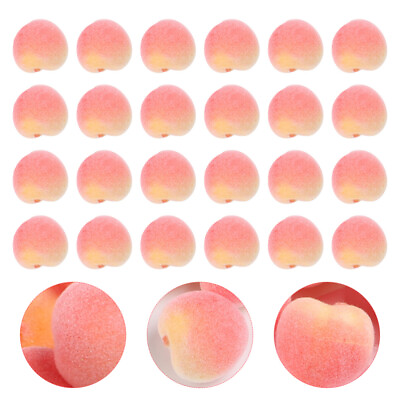 #ad 30pcs Cabinet Decor Fake Peach Fruit Simulation Fruit Model $11.29