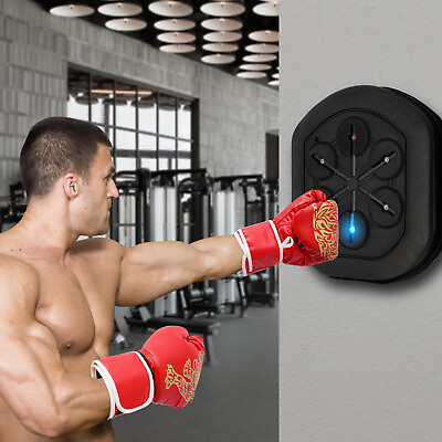 #ad Music Boxing Punch Target Home Electronic Bluetooth Reflex Training Wall Target $139.65