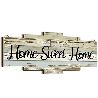 #ad Home Sweet Home Sign Rustic Wood Home Wall Decor Large Farmhouse Home Sign Pl... $21.71