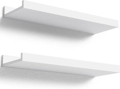 #ad #ad Floating Shelves Wall Mounted Modern White for Bedroom Display Shelf Set of 2 $18.46