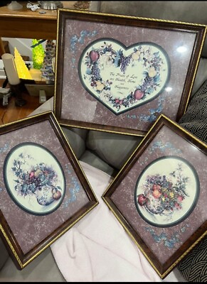 #ad Vintage home interior wall pictures Set Of Three. $30.00