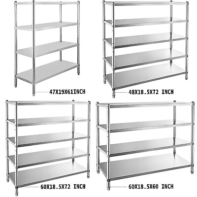 #ad Kitchen Shelves Shelf Rack Stainless Steel Shelving and Organizer Units 4 5 Tier $173.99