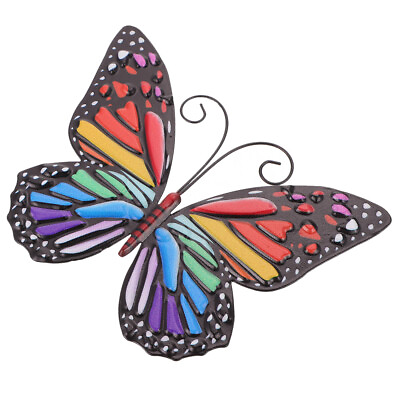 #ad Living Room Butterfly Wall Decor Metal Art Colorful Outdoor $8.50