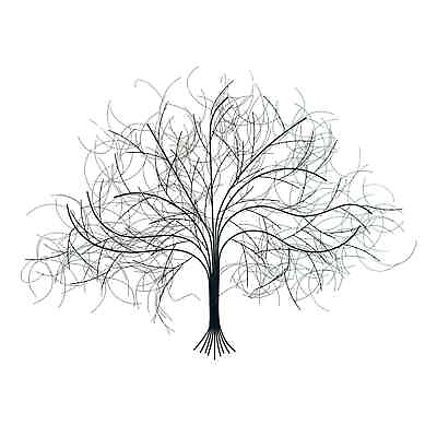 #ad #ad Exclusive Black Tree Handcrafted Metal Wall Art $59.99