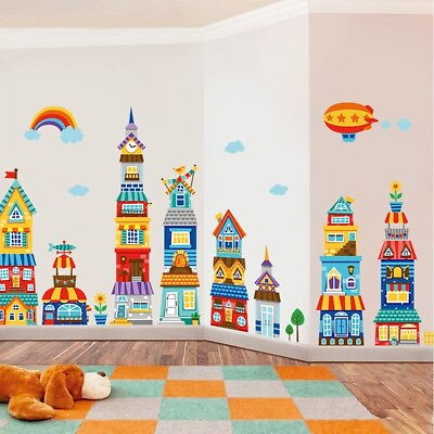 #ad WALL STICKER LARGE CARTOON DECAL NURSERY VINYL MURAL ART HOME KIDS BEDROOM DECOR $69.99