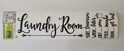 #ad Main Street Wall Creations Stickers quot;Laundry Roomquot; Peel and Stick. $7.99
