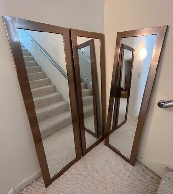#ad Very Nice 3 hallway mirror set originally from Target. ￼ $47.00