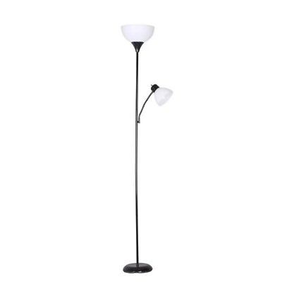 #ad 72#x27;#x27; Combo Floor Lamp Reading Lamp Black Plastic Modern For Home amp; Office Use $13.57