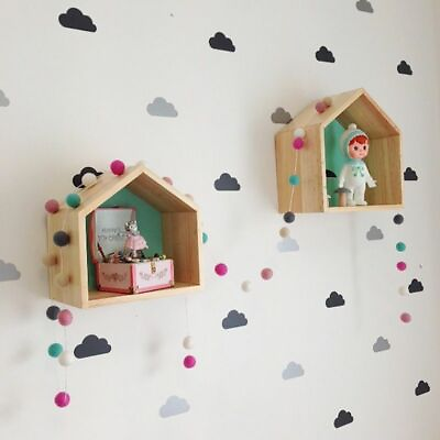 #ad Cloud Decorative Wall Stickers Baby Boy Girl Room Nursery Room Decal 55 21Pcs $14.02